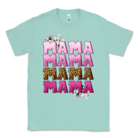 Seafoam Mama Mama Mama Mama Mother's Day Classic Tee - CowGirlArtShop