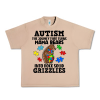 Burro Autism grizzlies Urban Heavy Tee - FaDigitalArtStudio