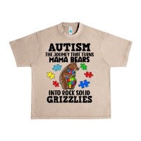 French Oak Autism grizzlies Urban Heavy Tee - FaDigitalArtStudio