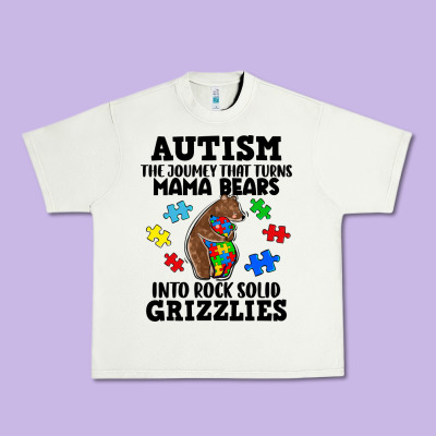 Autism Grizzlies Urban Heavy Tee Designed By Fadigitalartstudio