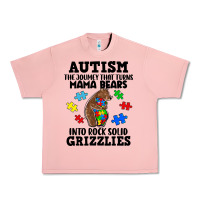 Salmon Autism grizzlies Urban Heavy Tee - FaDigitalArtStudio