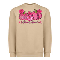 Mushroom in october we wear pink pumpkins Heavyweight Sweatshirt - AdoDesignShop