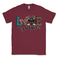 Burgundy armed forces day love my soldier Classic Tee - Artiststas