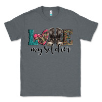 Charcoal Heather armed forces day love my soldier Classic Tee - Artiststas