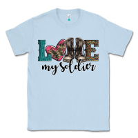 Dusty Blue armed forces day love my soldier Classic Tee - Artiststas