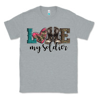 Heather Grey armed forces day love my soldier Classic Tee - Artiststas