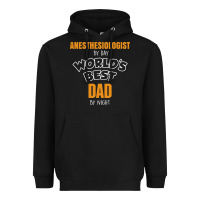 Black anesthesiologist by day worlds best dad by night fathers day Heavyweight Hoodie - linhVisuals