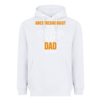 White anesthesiologist by day worlds best dad by night fathers day Heavyweight Hoodie - linhVisuals