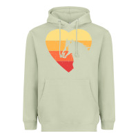 Matcha Vintage Heart Horse Equestrian | Horse lover Heavyweight Hoodie - linhVisuals