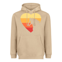 Mushroom Vintage Heart Horse Equestrian | Horse lover Heavyweight Hoodie - linhVisuals