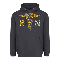 Smoke rn registered nurse leopard lovely nursing student t shirt Heavyweight Hoodie - linhVisuals