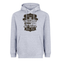 Heather Grey labyrinth words Heavyweight Hoodie - linhVisuals