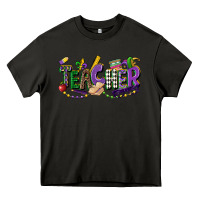 Asphalt teacher mardi gras Heavy Core Tee - CowGirlArtShop