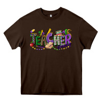 Chocolate Brown teacher mardi gras Heavy Core Tee - CowGirlArtShop