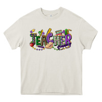 Cream teacher mardi gras Heavy Core Tee - CowGirlArtShop