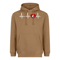 Toasted Coconut my heart beats for golf Heavyweight Hoodie - linhVisuals