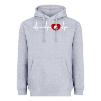 Heather Grey my heart beats for golf Heavyweight Hoodie - linhVisuals