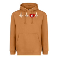 Meerkat my heart beats for golf Heavyweight Hoodie - linhVisuals