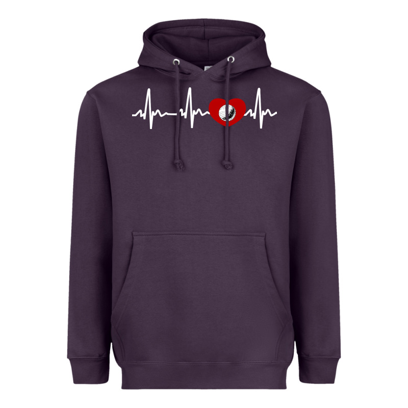 My Heart Beats For Golf Heavyweight Hoodie by linhVisuals | Teevron