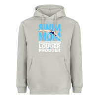 Moon Dust womens swimmer swim mom louder prouder sports mother t shirt t shirt Heavyweight Hoodie - linhVisuals