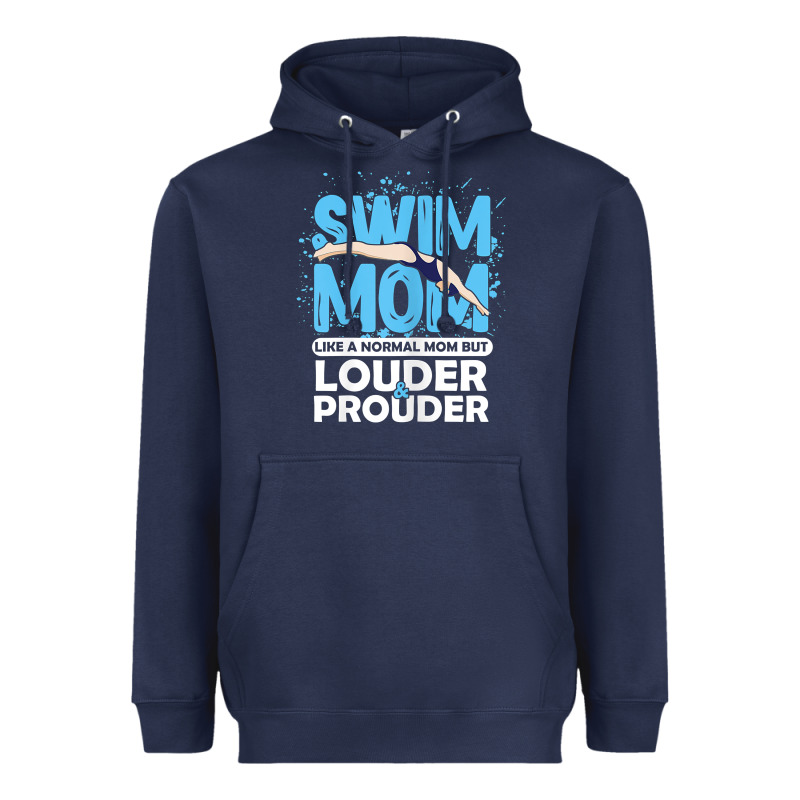 Womens Swimmer Swim Mom Louder Prouder Sports Mother T Shirt T Shirt Heavyweight Hoodie by linhVisuals | Teevron