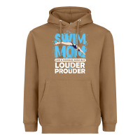 Toasted Coconut womens swimmer swim mom louder prouder sports mother t shirt t shirt Heavyweight Hoodie - linhVisuals