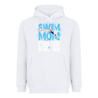 White womens swimmer swim mom louder prouder sports mother t shirt t shirt Heavyweight Hoodie - linhVisuals