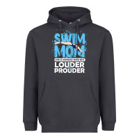 Smoke womens swimmer swim mom louder prouder sports mother t shirt t shirt Heavyweight Hoodie - linhVisuals
