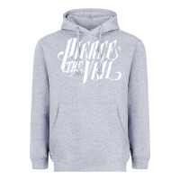 Heather Grey pierce the veil front Heavyweight Hoodie - linhVisuals