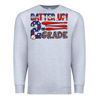 Heather Grey batter up 2nd grade Premium Sweatshirt - JahusDesignShop