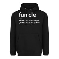 Black funcle Heavyweight Hoodie - linhVisuals