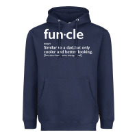 Navy funcle Heavyweight Hoodie - linhVisuals