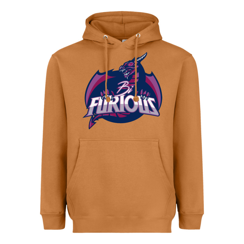 Bi Furious   Bisexual Heavyweight Hoodie by linhVisuals | Teevron
