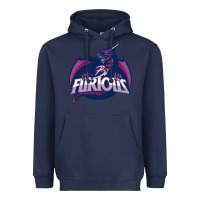 Navy bi furious   bisexual Heavyweight Hoodie - linhVisuals