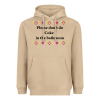 Mushroom please don't do coke in the bathroom Heavyweight Hoodie - linhVisuals