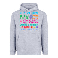 Heather Grey science is real , black lives matter , love is love , equality , kindn Heavyweight Hoodie - linhVisuals