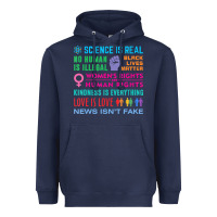 Navy science is real , black lives matter , love is love , equality , kindn Heavyweight Hoodie - linhVisuals