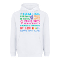 White science is real , black lives matter , love is love , equality , kindn Heavyweight Hoodie - linhVisuals