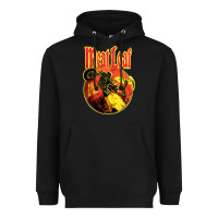 Black vintage meatloaf bat out of hell Heavyweight Hoodie - linhVisuals