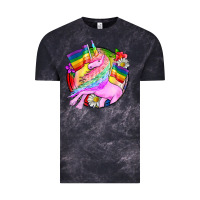 Cloud Black Pride unicorn Vintage Tee - FaDigitalArtStudio