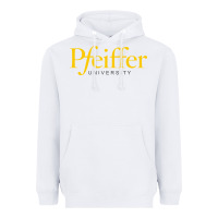 White pfeiffer university Heavyweight Hoodie - linhVisuals