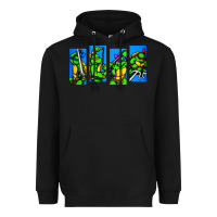 Black arcade turtles Heavyweight Hoodie - linhVisuals