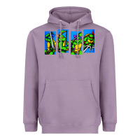 Lavender arcade turtles Heavyweight Hoodie - linhVisuals