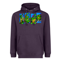 Plum arcade turtles Heavyweight Hoodie - linhVisuals