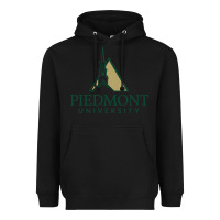Black piedmont university Heavyweight Hoodie - linhVisuals