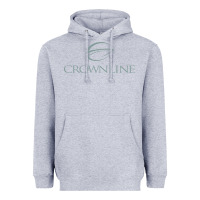 Heather Grey Crownline Boats Heavyweight Hoodie - linhVisuals
