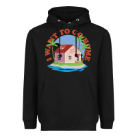 Black i want to go home Heavyweight Hoodie - linhVisuals