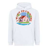 White i want to go home Heavyweight Hoodie - linhVisuals