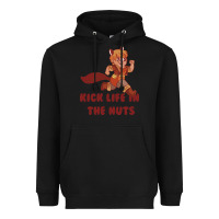 Black kick life in the nuts   squirrel girl Heavyweight Hoodie - linhVisuals
