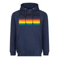 Navy polaroid color spectrum horizontal Heavyweight Hoodie - linhVisuals